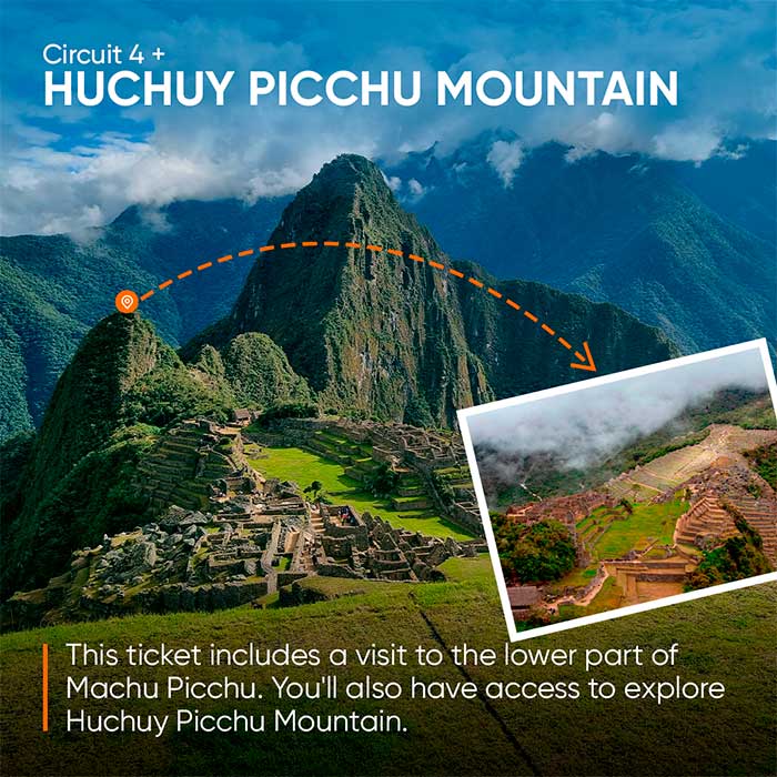 ticket of circuit 4 more huchuy picchu mountain